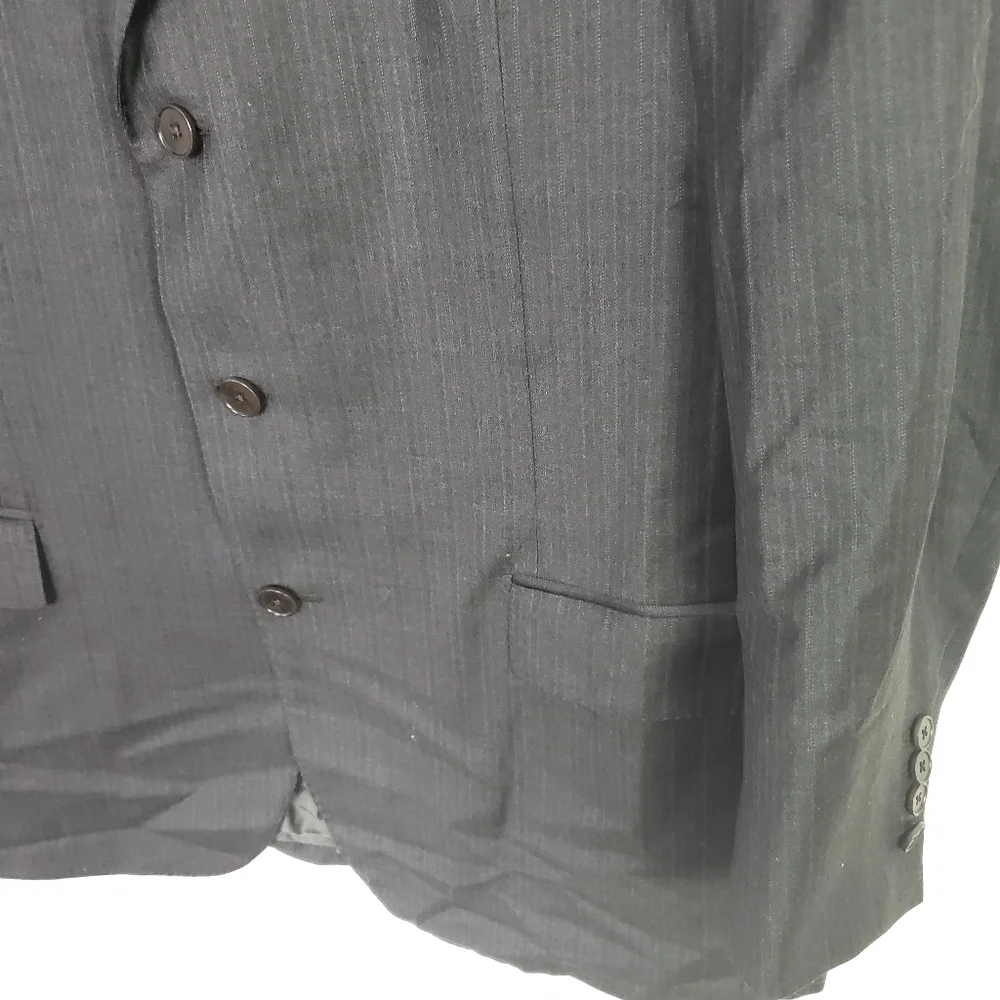 Ermenegildo Zenga Traveller Micronsphere gray suit jacket blazer IT 54 / US 44